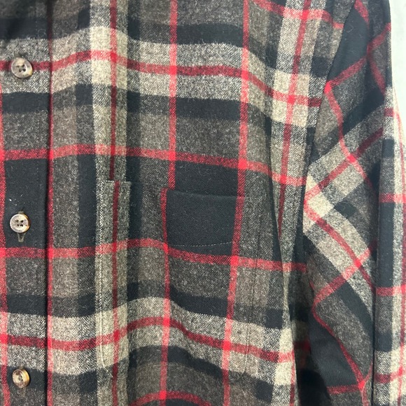Pendleton Mens Lodge Wool Button Up Plaid Shirt Size Large - Picture 4 of 11